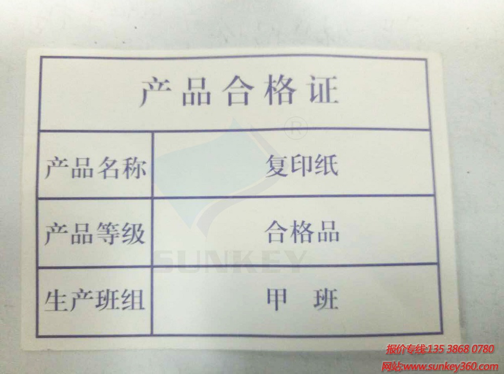 小号电脑票据印刷